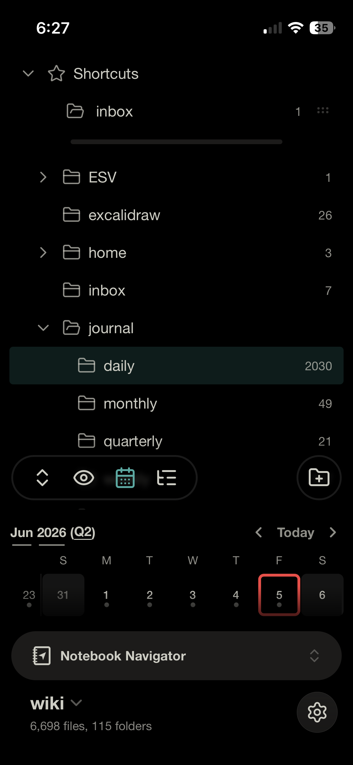 Quick Look: Obsidian Notebook Navigator - evantravers.com