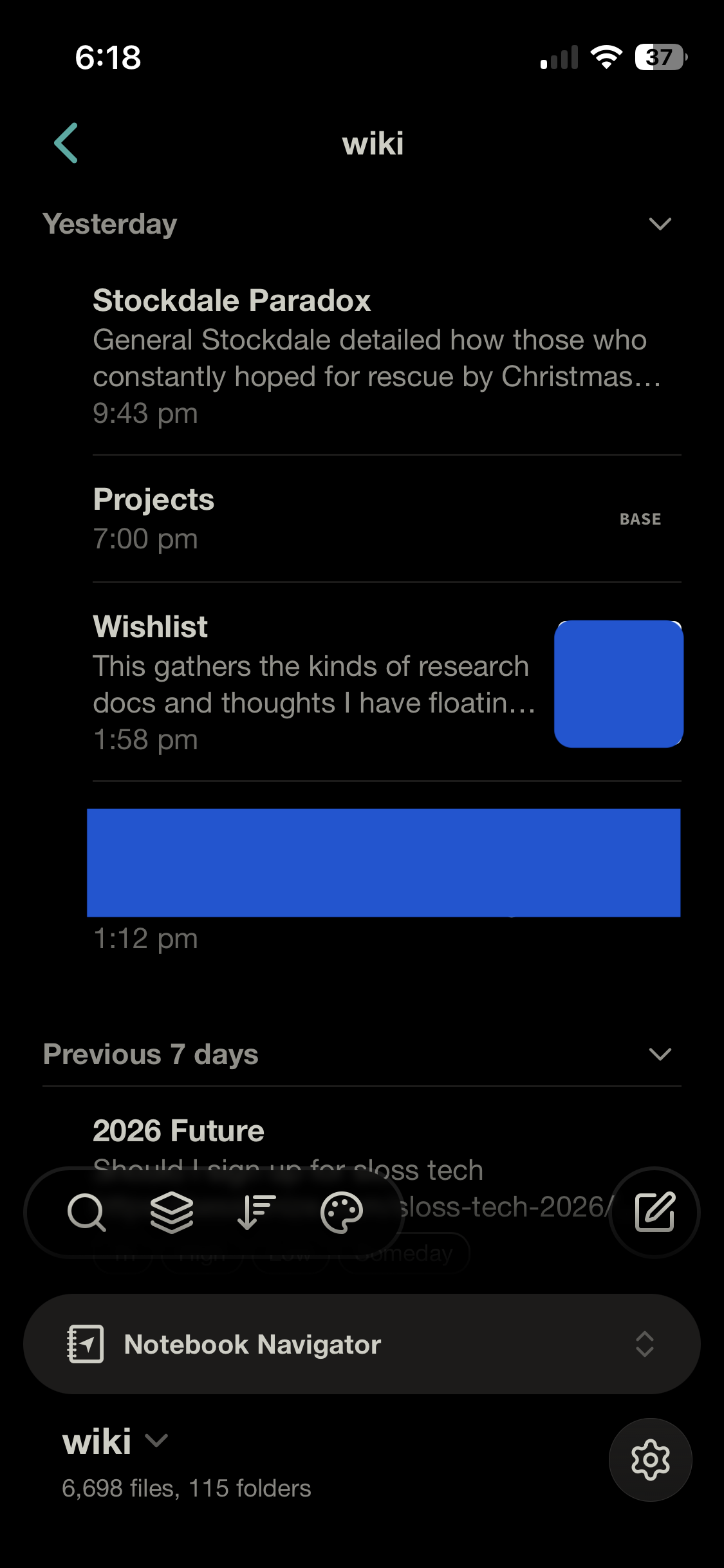 Quick Look: Obsidian Notebook Navigator - evantravers.com